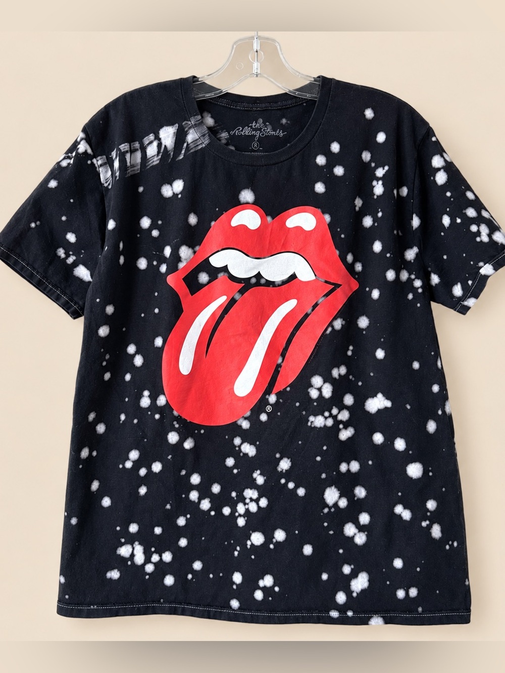 Rolling Stones Acid Splash 2009 Tongue Tee L